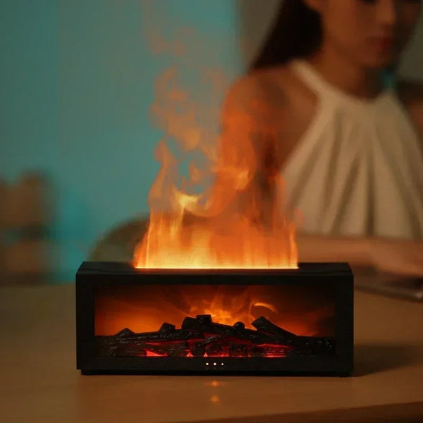 Cozy Fireplace Flame Humidifier Glow