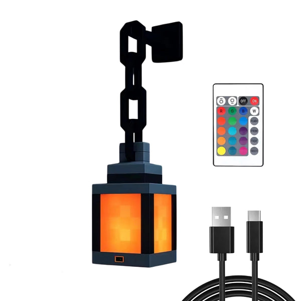 Pixel Lantern Retro Gaming Night Light